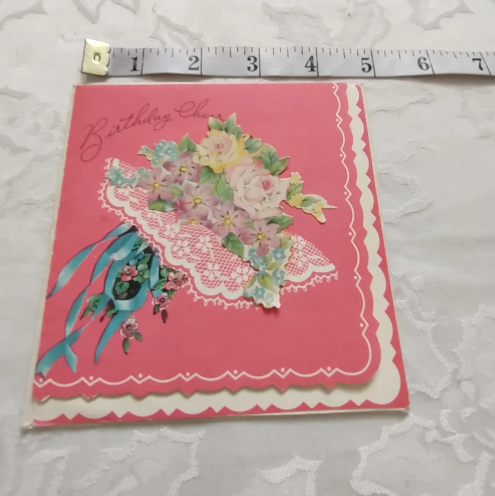 Vintage greeting birthday cards and envelopes